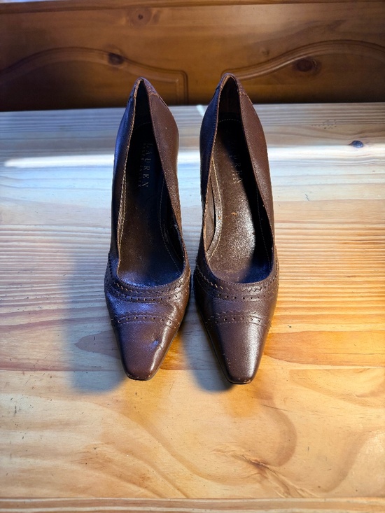 Ralph Lauren Shoes - Ralph Lauren pointed wing toe heels size 6.5